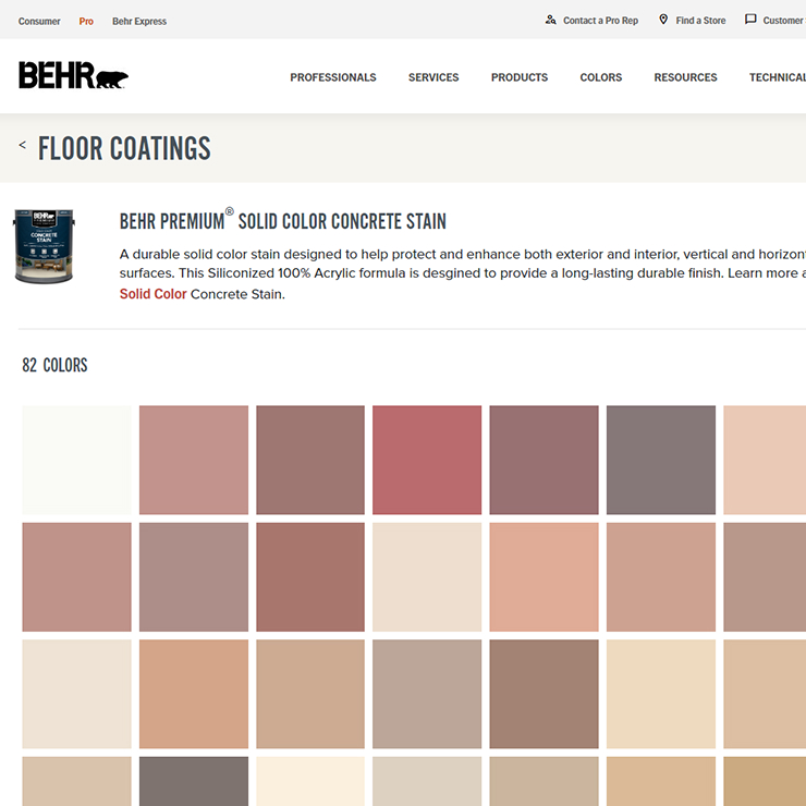 Floor Coating Colors