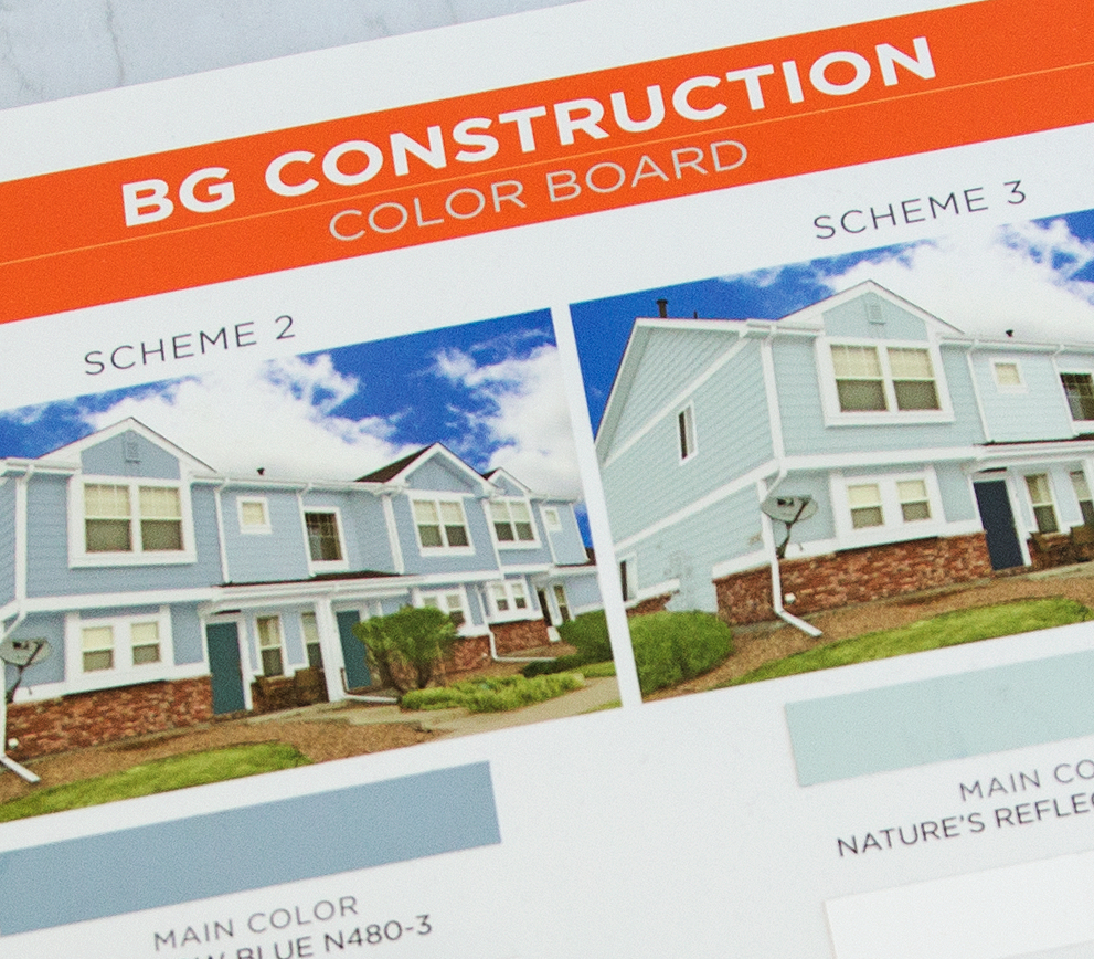 Image of a Behr Color Board