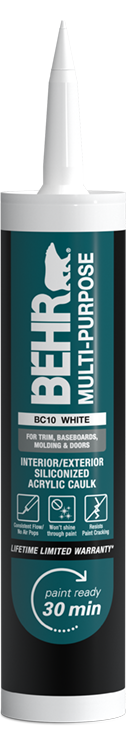 Container of Multi-Purpose Interior/Exterior Siliconized Acrylic Caulk