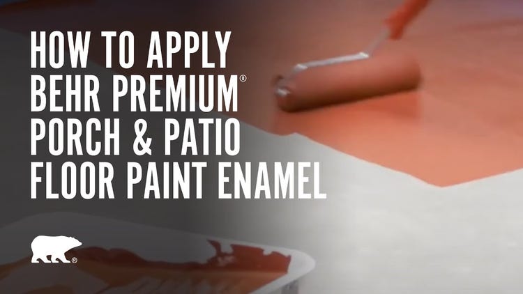 How to apply BEHR PREMIUM® Porch and Patio Floor Paint
