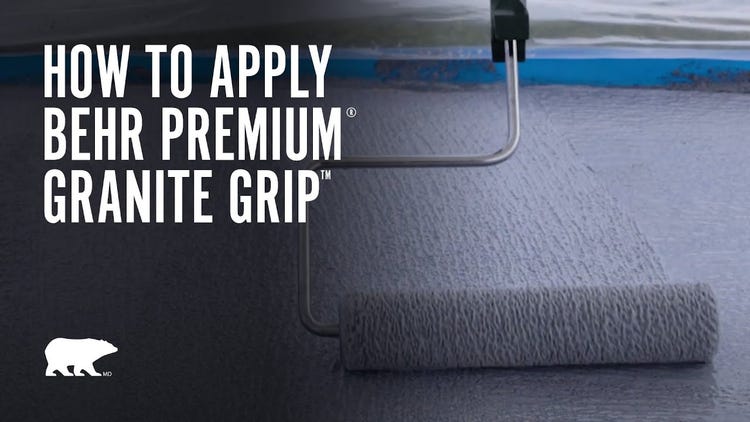 How to apply BEHR PREMIUM® Granite Grip