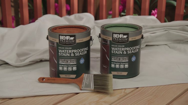 How to stain a fence