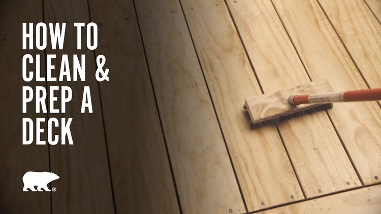 How to prep a deck