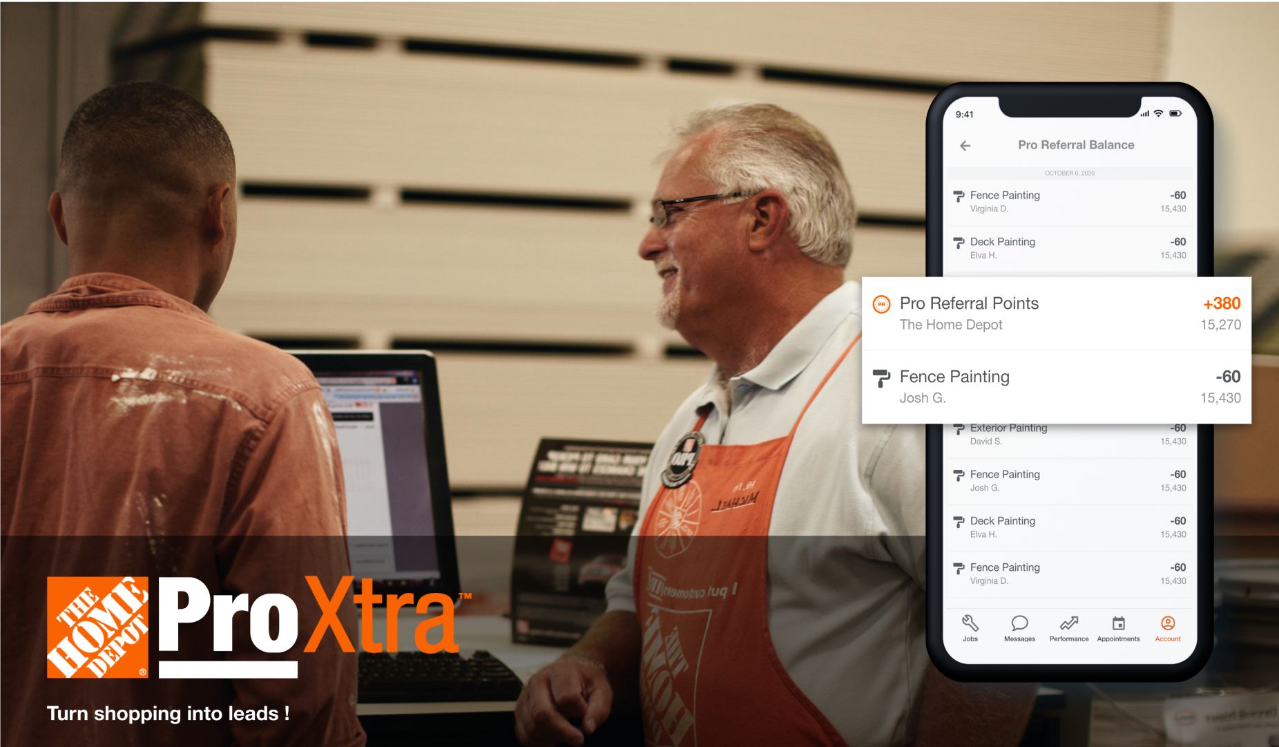 Earning points through Pro Referral