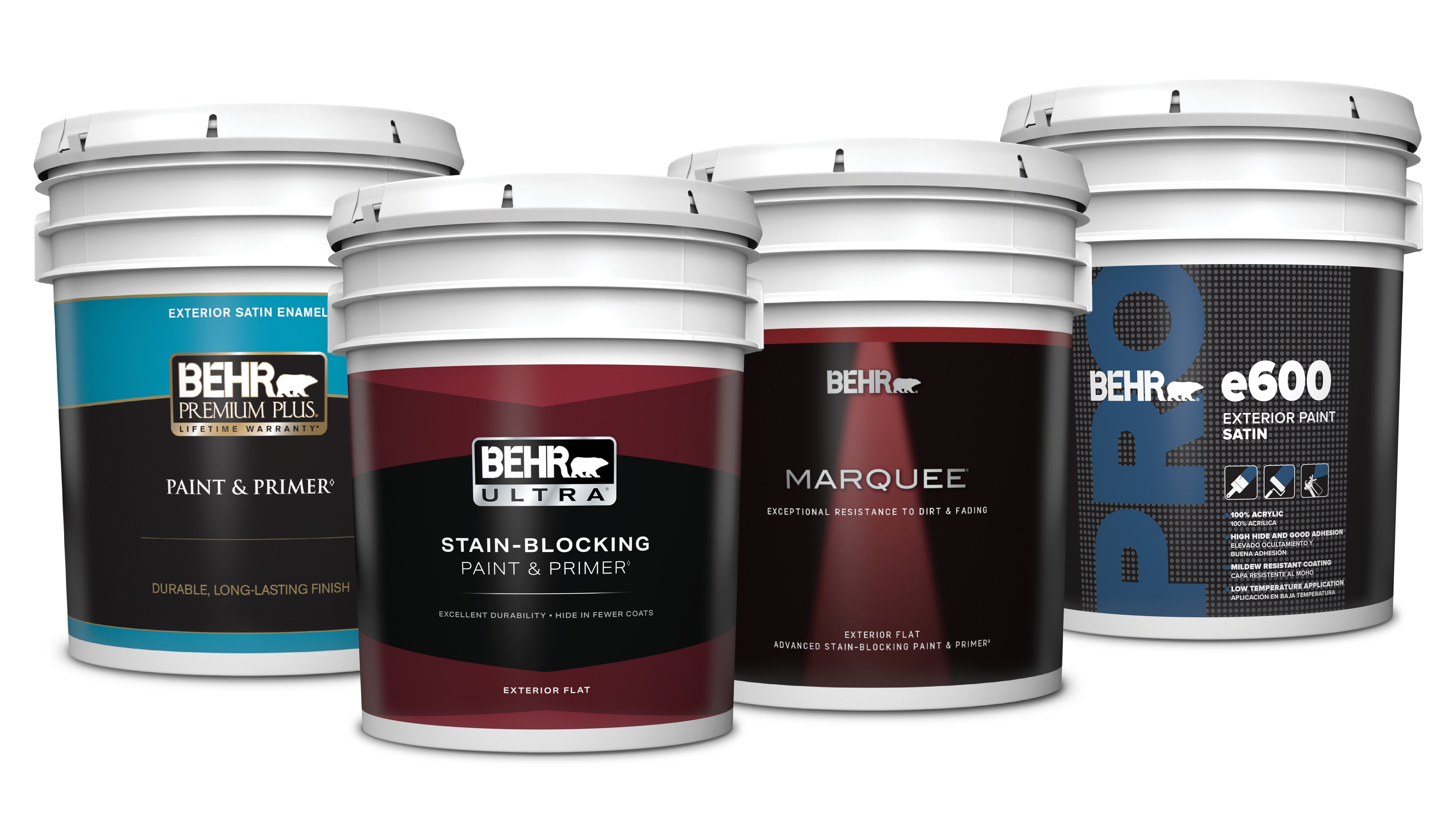 Four Exterior BEHR Products