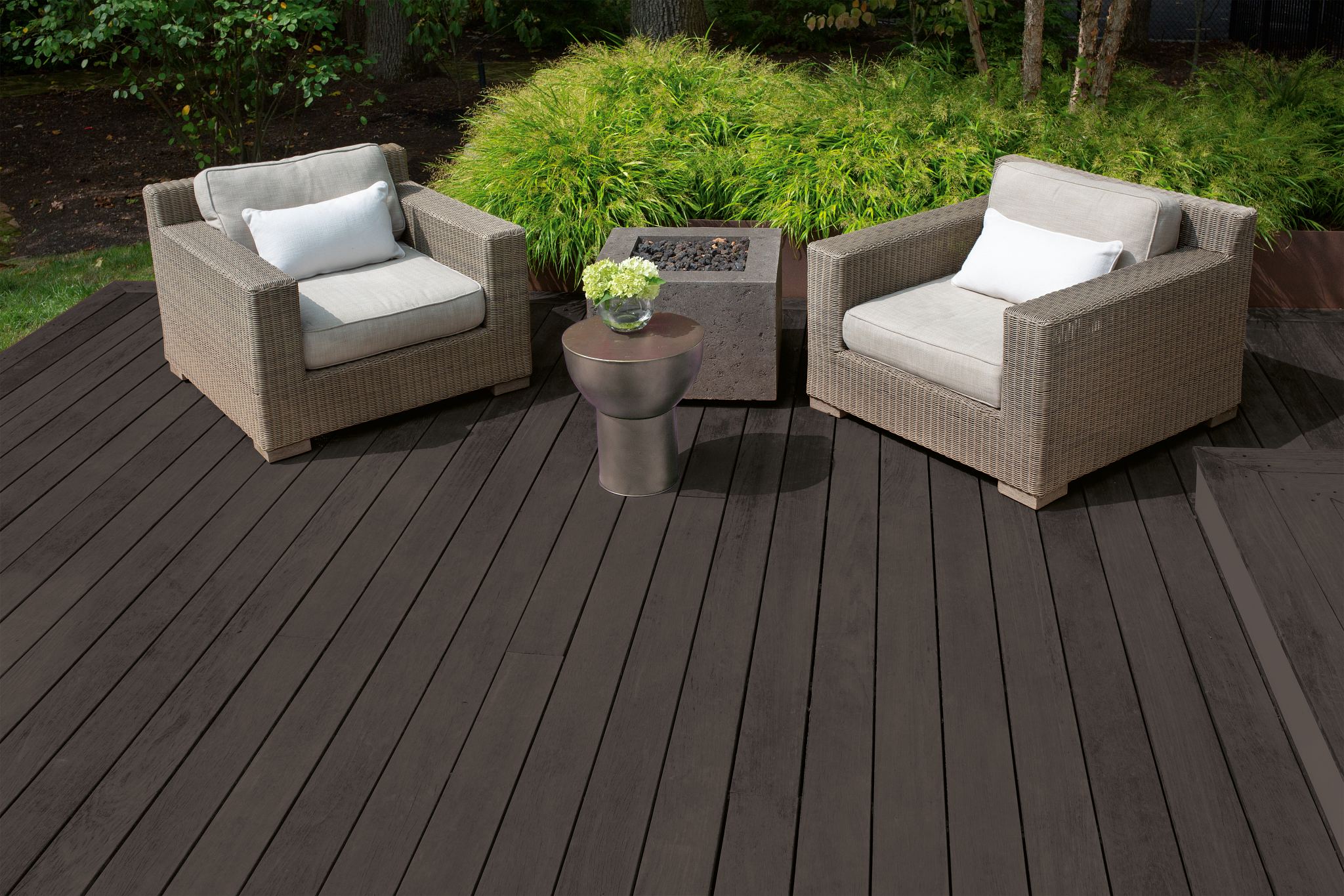 Exterior Wood Deck featuring Cordovan Brown