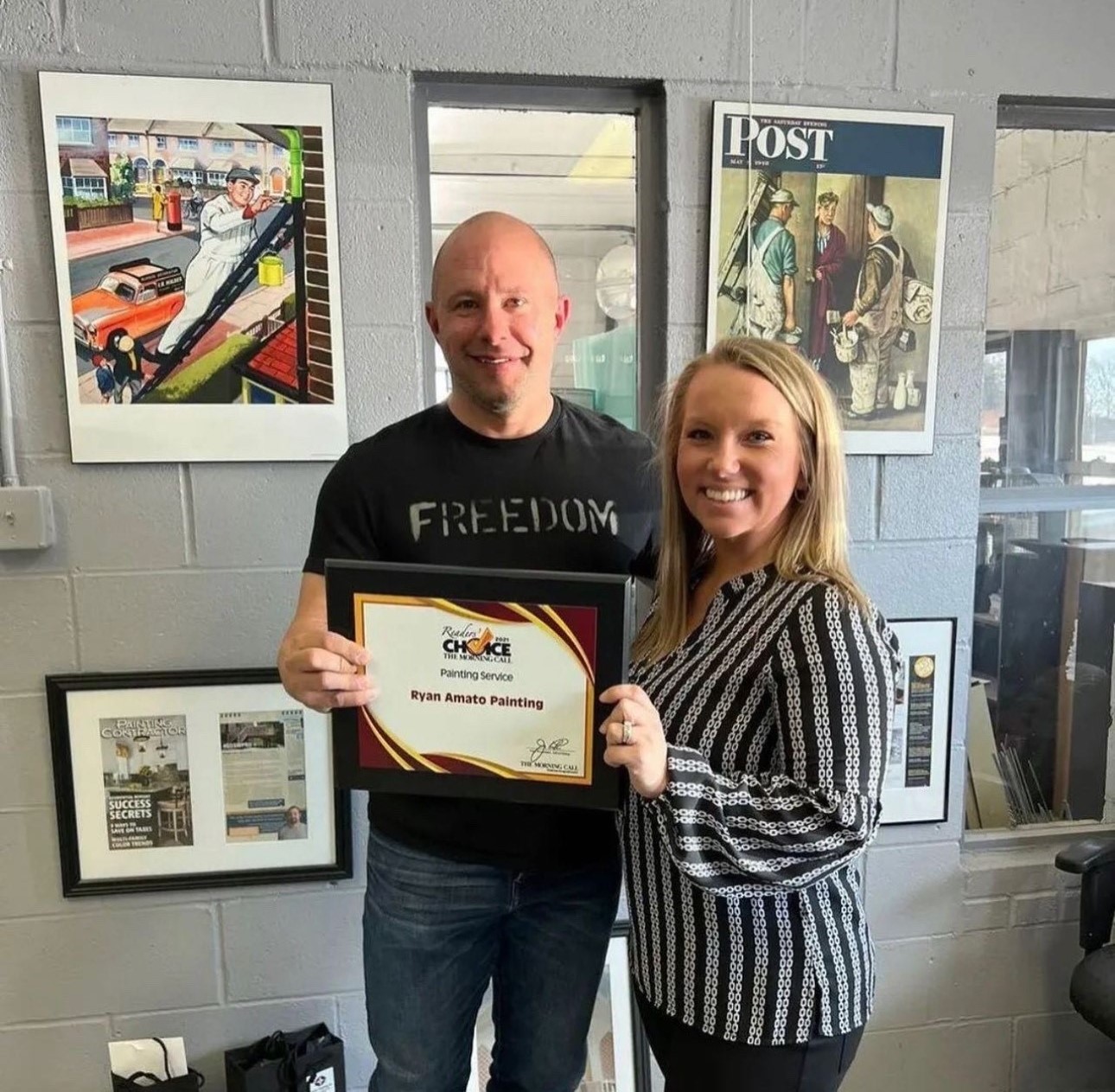 Christina Rampulla with Owner Ryan Amato