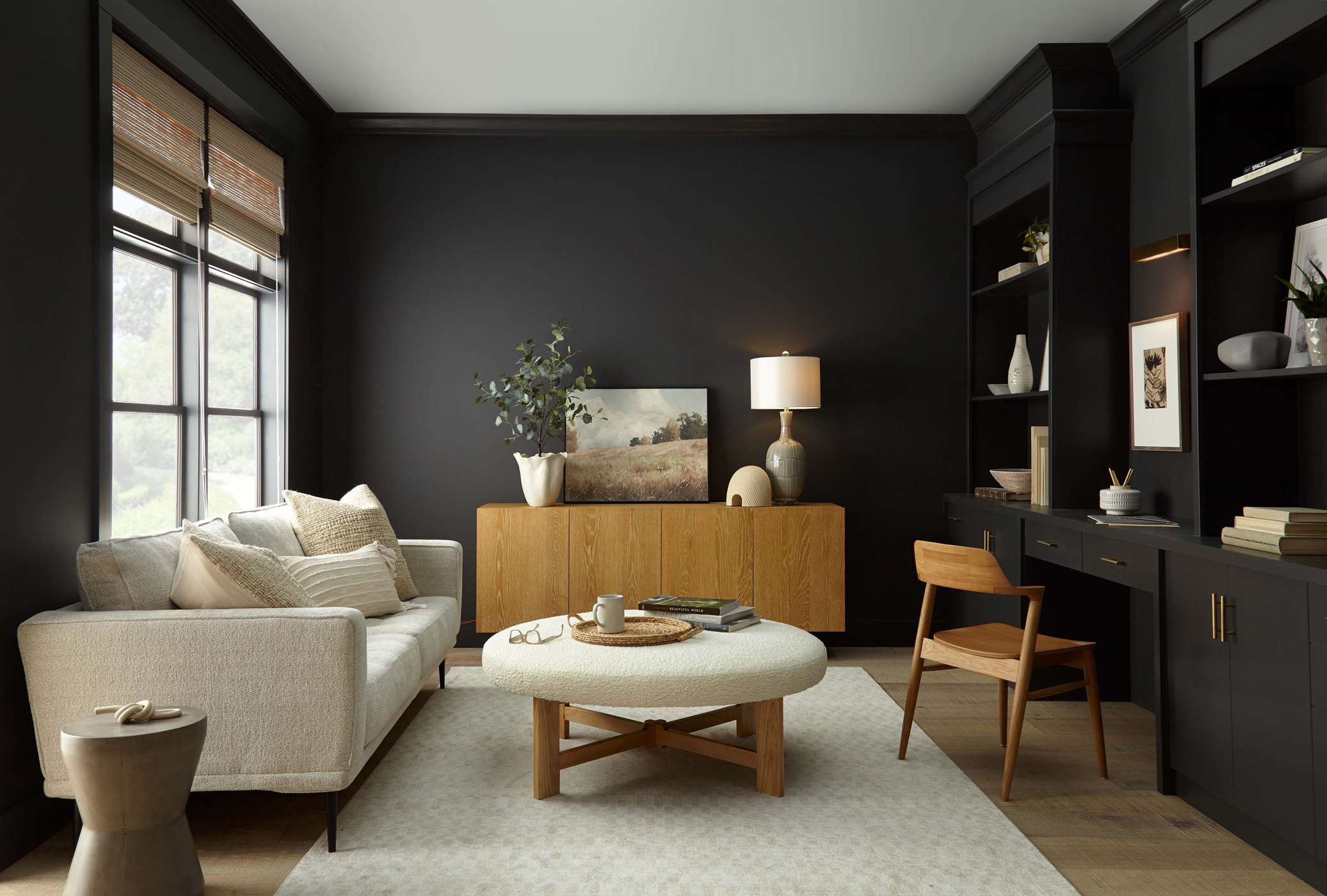 Residential space with matte walls